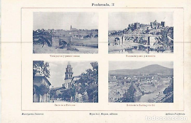Otros art&iacute;culos de coleccionismo en papel: LAMINA ESPASA 10481: Ponferrada Leon - Varios