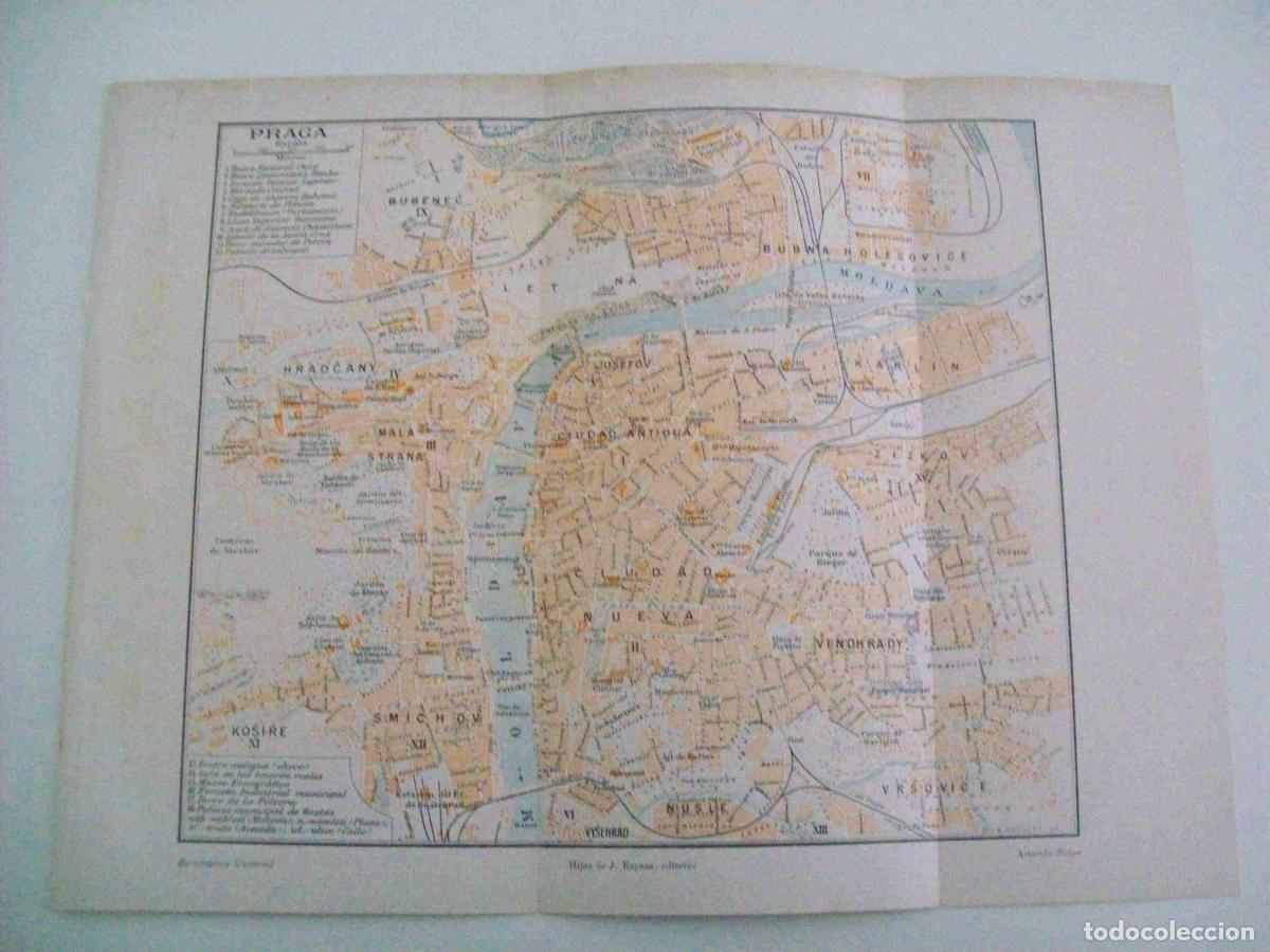 Otros art&iacute;culos de coleccionismo en papel: LAMINA ESPASA 10639: Plano de Praga - Varios