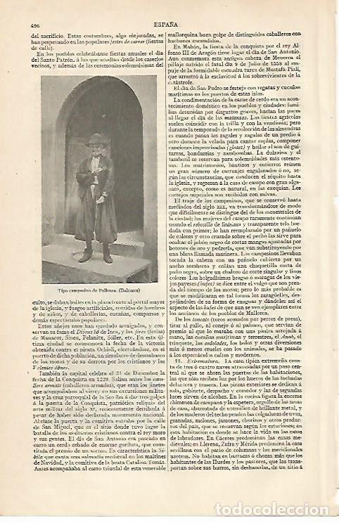Otros art&iacute;culos de coleccionismo en papel: LAMINA ESPASA 10176: Campesino de Pollensa Baleares - Varios