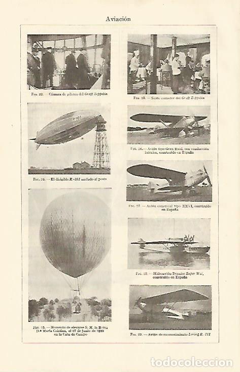 Otros art&iacute;culos de coleccionismo en papel: LAMINA ESPASA 10919: Varios zeppelling e hidroaviones - Varios