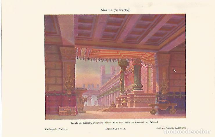 Otros art&iacute;culos de coleccionismo en papel: LAMINA ESPASA 10820: Templo de Salomon por S. Alarma - Varios