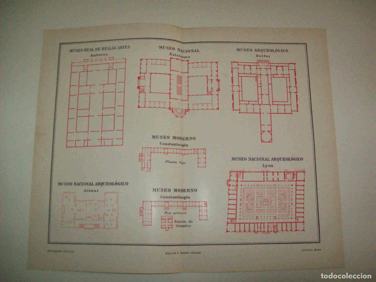 Otros art&iacute;culos de coleccionismo en papel: LAMINA ESPASA 10406: Plantas de diferentes museos - Varios