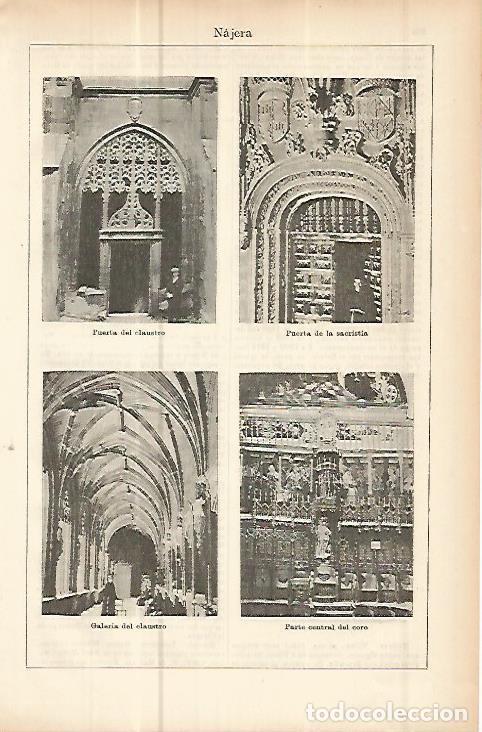 Otros art&iacute;culos de coleccionismo en papel: LAMINA ESPASA 10691: Catedral de Najera Logro&ntilde;o - Varios