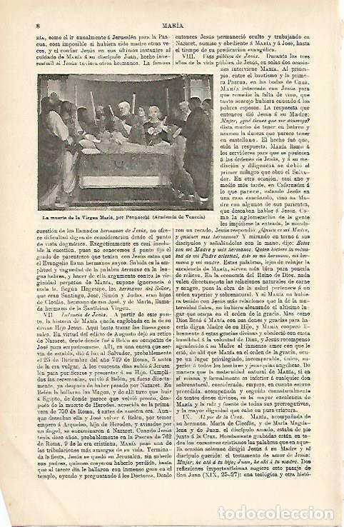 Otros art&iacute;culos de coleccionismo en papel: LAMINA ESPASA 1063: La muerte de la Virgen Maria por Pennacchi - Varios Autores