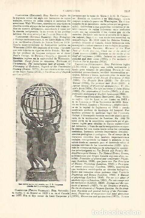 Otros art&iacute;culos de coleccionismo en papel: LAMINA ESPASA 28397: Las cuatro partes del mundo por Carpeaux - Varios