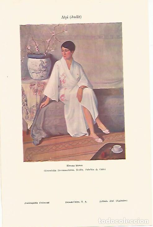 Otros art&iacute;culos de coleccionismo en papel: LAMINA ESPASA 10846: Kimono blanco por Judit Alpi - Varios