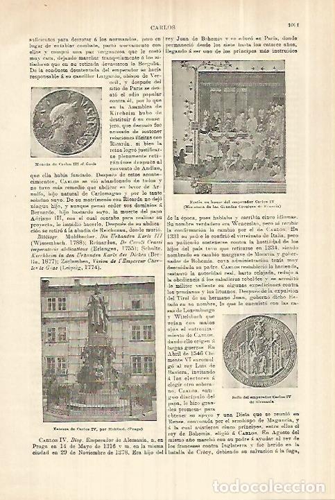 Otros art&iacute;culos de coleccionismo en papel: LAMINA ESPASA 28348: Festin en honor de Carlos IV - Varios
