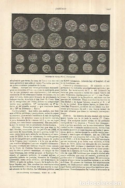 Otros art&iacute;culos de coleccionismo en papel: LAMINA ESPASA 28437: Monedas de Cartago Nova - Varios