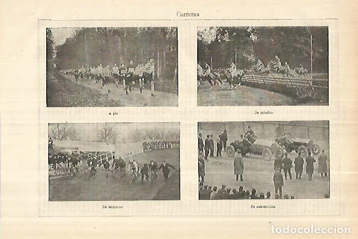 Otros art&iacute;culos de coleccionismo en papel: LAMINA ESPASA 28407: Tipos de carreras - Varios