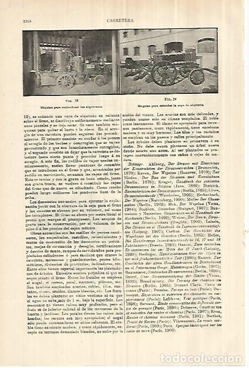 Otros art&iacute;culos de coleccionismo en papel: LAMINA ESPASA 28412: Maquina para reblandecer alquitran - Varios