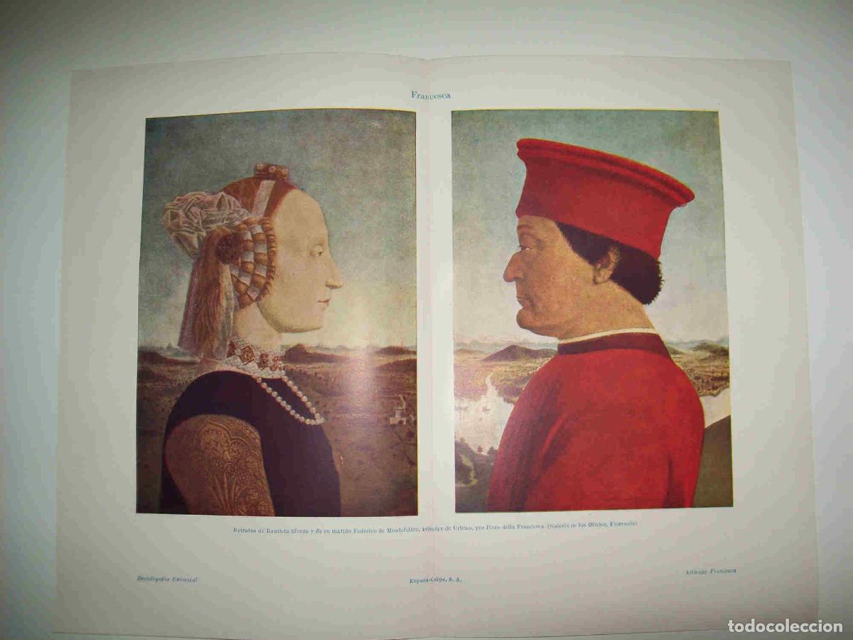 Otros art&iacute;culos de coleccionismo en papel: LAMINA ESPASA 28489: Bautista Sforza y Federico de Montefeltro por Piero della Francesca - Varios