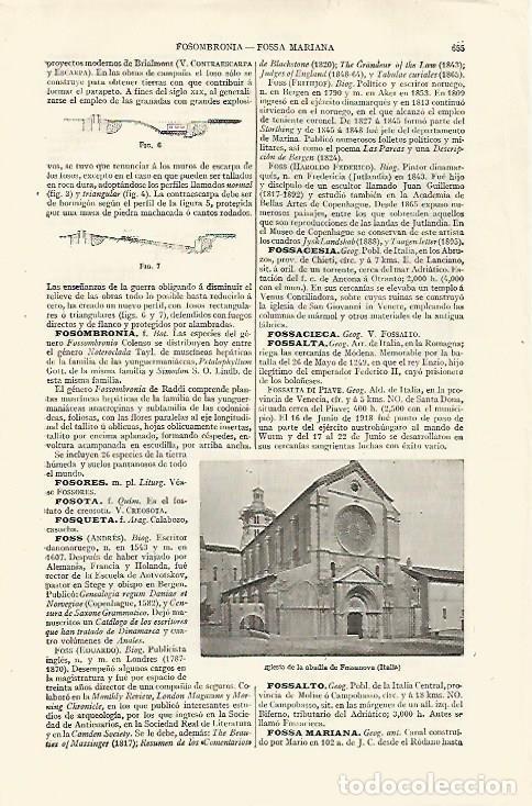 Otros art&iacute;culos de coleccionismo en papel: LAMINA ESPASA 28509: Iglesia de la Abadia de Fossanova Italia - Varios