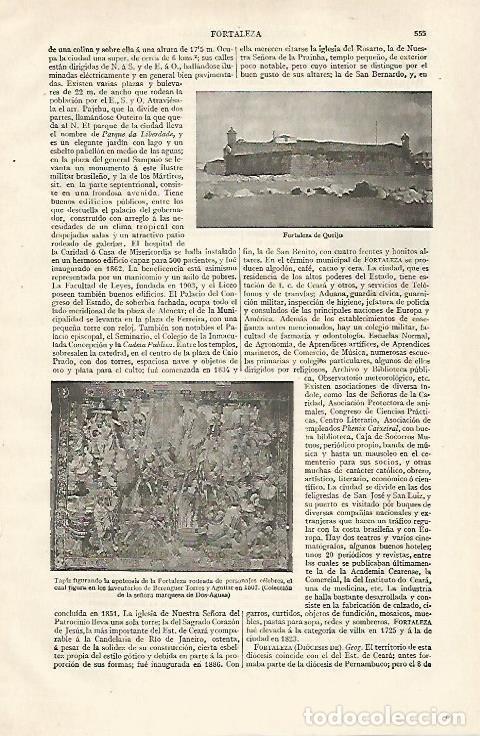 Otros art&iacute;culos de coleccionismo en papel: LAMINA ESPASA 28568: Fortaleza de Queijo - Varios