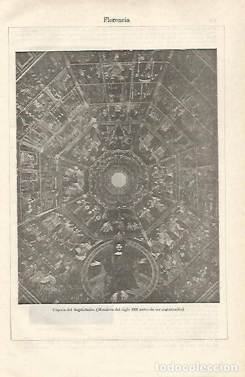 Otros art&iacute;culos de coleccionismo en papel: LAMINA ESPASA 28584: Cupula del Baptisterio de Florencia - Varios