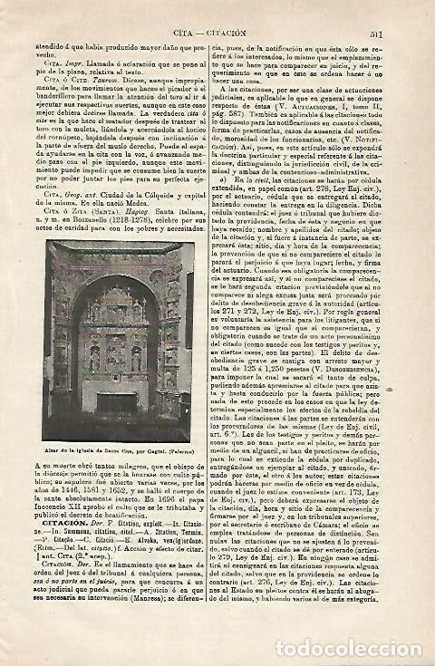 Otros art&iacute;culos de coleccionismo en papel: LAMINA ESPASA 28609: Altar de la iglesia de Santa Cita Palermo - Varios