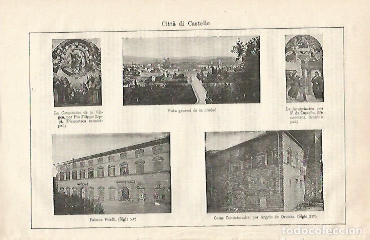 Otros art&iacute;culos de coleccionismo en papel: LAMINA ESPASA 28611: Citta di Castelo - Varios