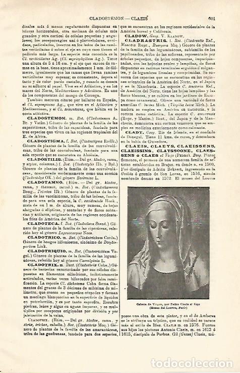 Otros art&iacute;culos de coleccionismo en papel: LAMINA ESPASA 28635: Cabeza de Virgen por Pedro Clacia el Viejo - Varios