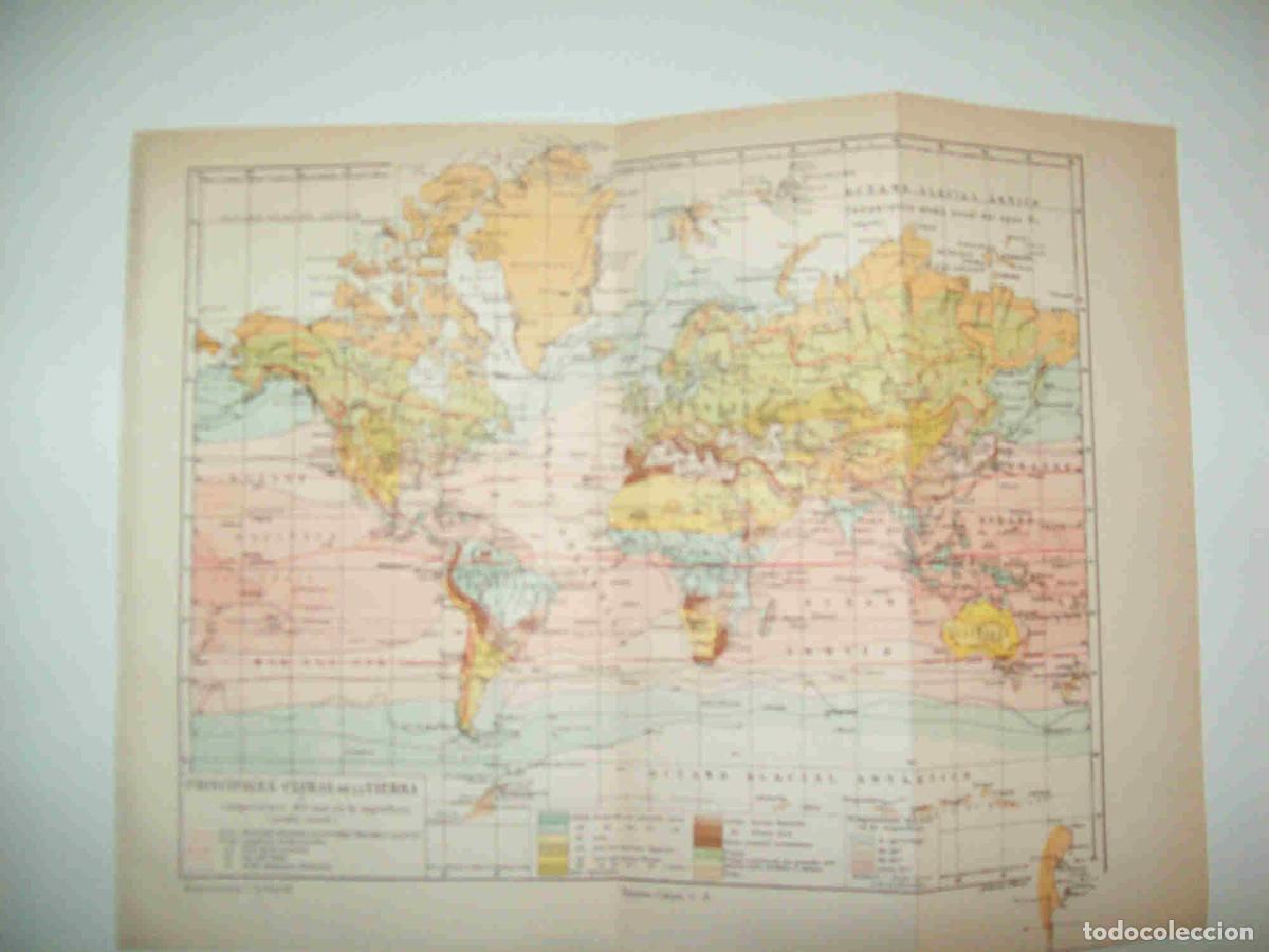 Otros art&iacute;culos de coleccionismo en papel: LAMINA ESPASA 28670: Mapa de los climas del mundo - Varios