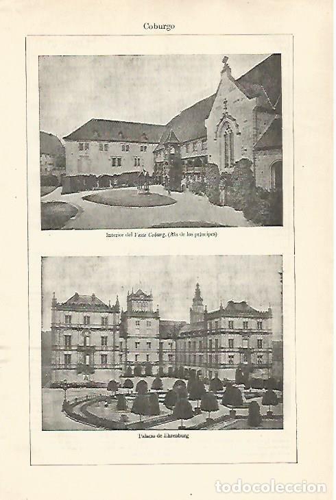 Otros art&iacute;culos de coleccionismo en papel: LAMINA ESPASA 28682: Palacio de Ehrenburg - Varios