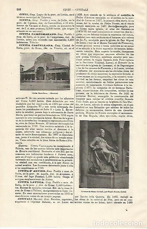 Otros art&iacute;culos de coleccionismo en papel: LAMINA ESPASA 28631: Catedral de Civita Castellana - Varios
