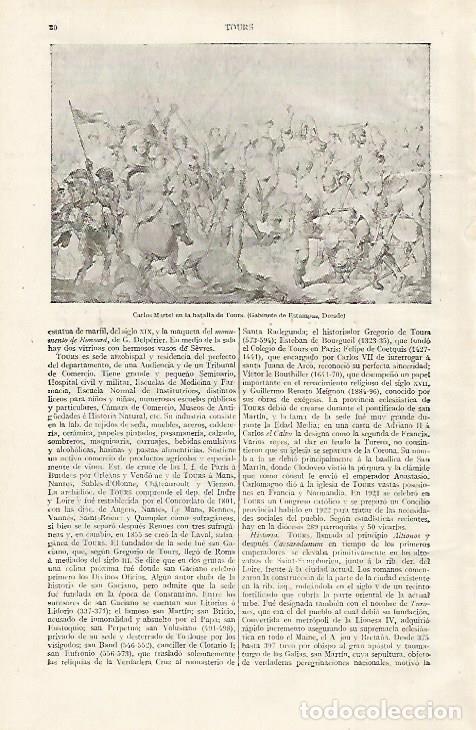 Otros art&iacute;culos de coleccionismo en papel: LAMINA ESPASA 28720: Carlos Martel en la Batalla de Tours - Varios