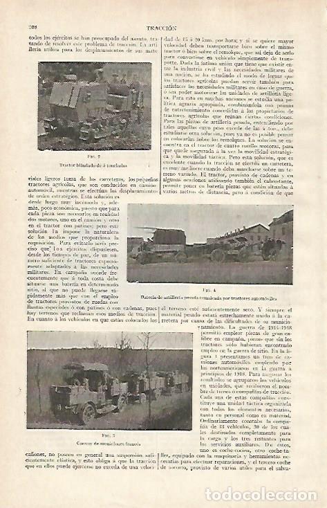 Otros art&iacute;culos de coleccionismo en papel: LAMINA ESPASA 28725: Tractor blindado - Varios