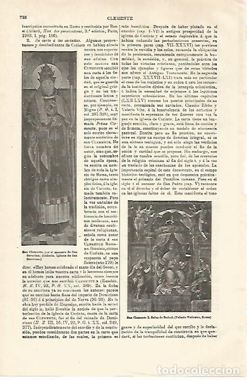 Otros art&iacute;culos de coleccionismo en papel: LAMINA ESPASA 28653: San Clemente - Varios