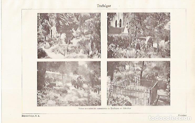Otros art&iacute;culos de coleccionismo en papel: LAMINA ESPASA 28763: Cementerio de Trafalgar en Gibraltar - Varios