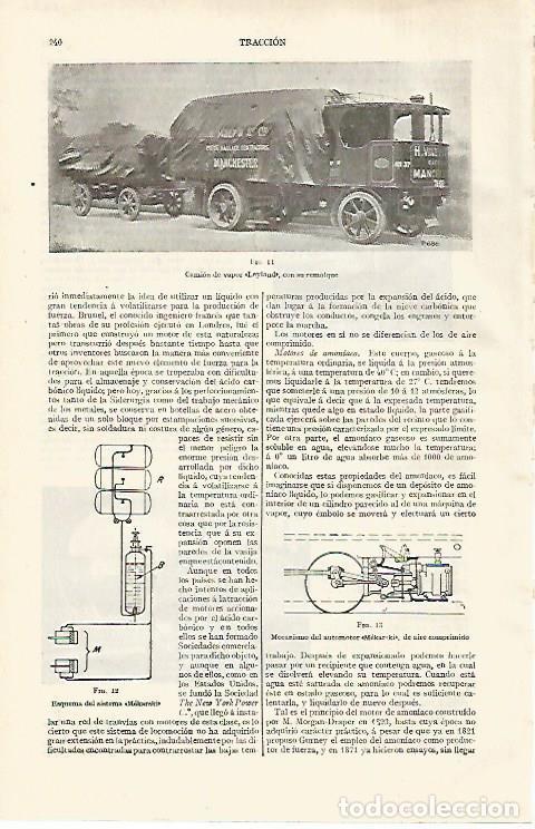 Otros art&iacute;culos de coleccionismo en papel: LAMINA ESPASA 28732: Camion de vapor Leyland - Varios