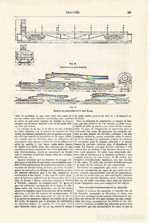 Otros art&iacute;culos de coleccionismo en papel: LAMINA ESPASA 28729: Modelos de plataformas Krupp - Varios