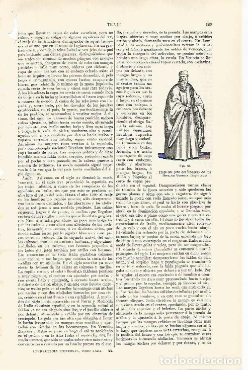 Otros art&iacute;culos de coleccionismo en papel: LAMINA ESPASA 28790: Traje del jefe del Consejo de los Diez de Venecia - Varios