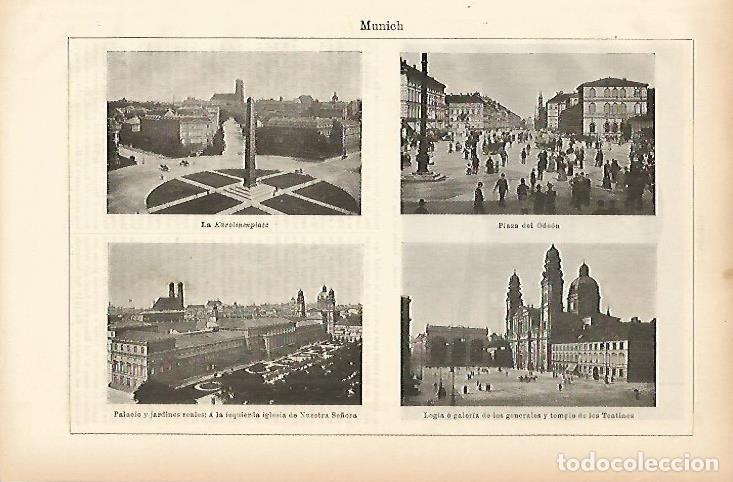 Otros art&iacute;culos de coleccionismo en papel: LAMINA ESPASA 11503: Plazas de Munich - Varios