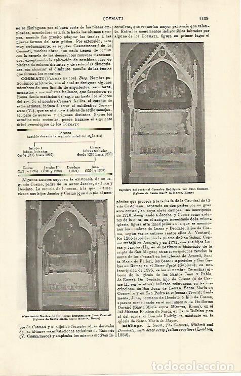 Otros art&iacute;culos de coleccionismo en papel: LAMINA ESPASA 15097: Sepulcro del Cardenal Consalvo Rodriguez - Varios