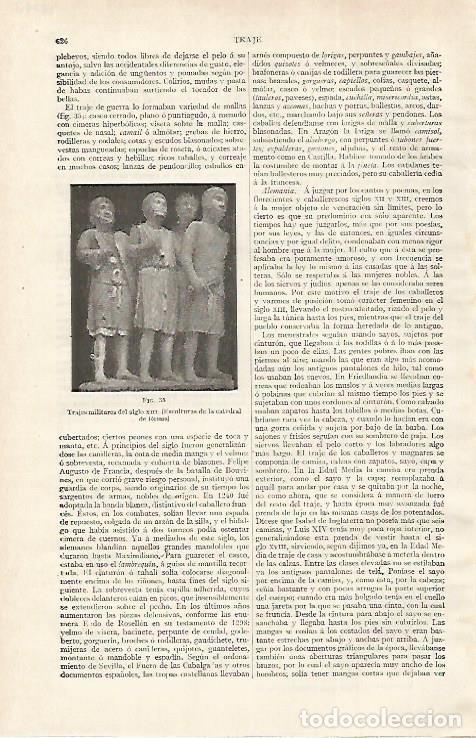 Otros art&iacute;culos de coleccionismo en papel: LAMINA ESPASA 28782: Trajes militares del siglo XIII - Varios