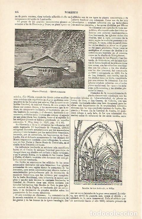 Otros art&iacute;culos de coleccionismo en papel: LAMINA ESPASA 16901: Iglesia de Obarra Huesca - Varios