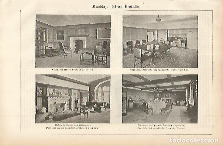 Otros art&iacute;culos de coleccionismo en papel: LAMINA ESPASA 11438: Muebles de Gran Breta&ntilde;a - Varios