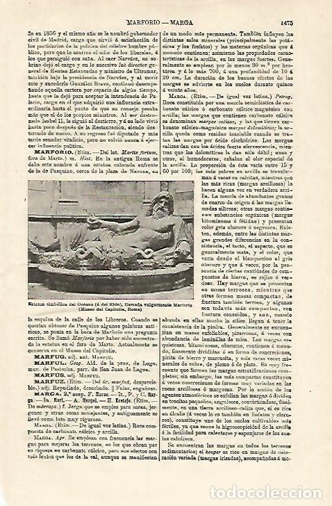 Otros art&iacute;culos de coleccionismo en papel: LAMINA ESPASA 18757: Marforio museo Capitolino - Varios