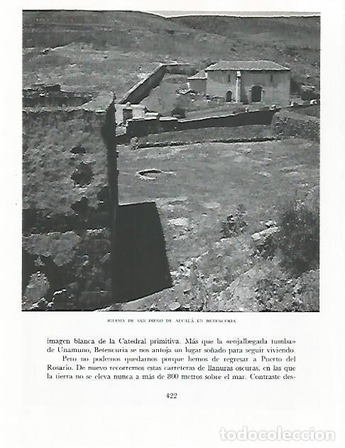 Sammelleidenschaft Andere Papierartikel: LAMINA 10377: Iglesia de San Diego de Alcala en Betencuria - Claudio de la Torre