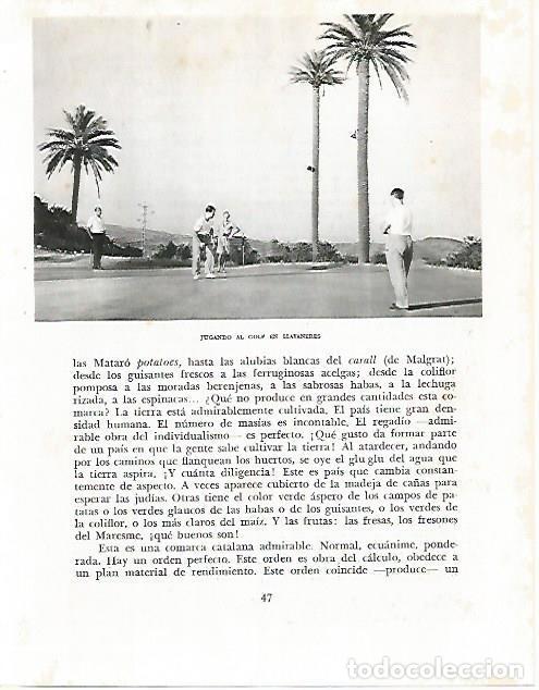 Otros art&iacute;culos de coleccionismo en papel: LAMINA 10442: Golf en Llavaneres Barcelona - Josep Pla