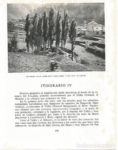 Sammelleidenschaft Andere Papierartikel: LAMINA 10519: Rincon entre Sanr Lloren&ccedil; Savall y Sant Feliu de Codines Barcelona - Josep Pla