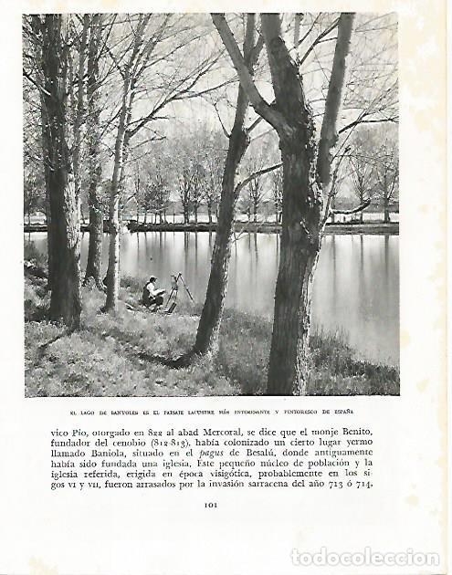 Otros art&iacute;culos de coleccionismo en papel: LAMINA 10477: Lago de Banyoles Girona - Josep Pla