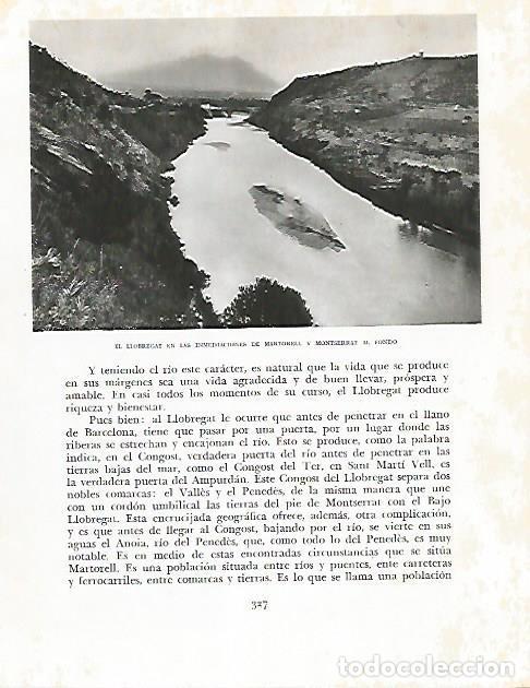 Otros art&iacute;culos de coleccionismo en papel: LAMINA 10571: El rio Llobregat - Josep Pla