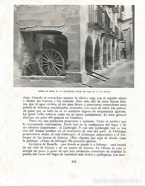 Otros art&iacute;culos de coleccionismo en papel: LAMINA 10581: Artesa de Segre - Josep Pla