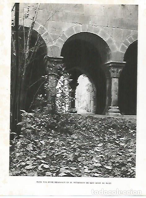 Otros art&iacute;culos de coleccionismo en papel: LAMINA 10547: Monasterio de Sant Benet de Bages - Josep Pla