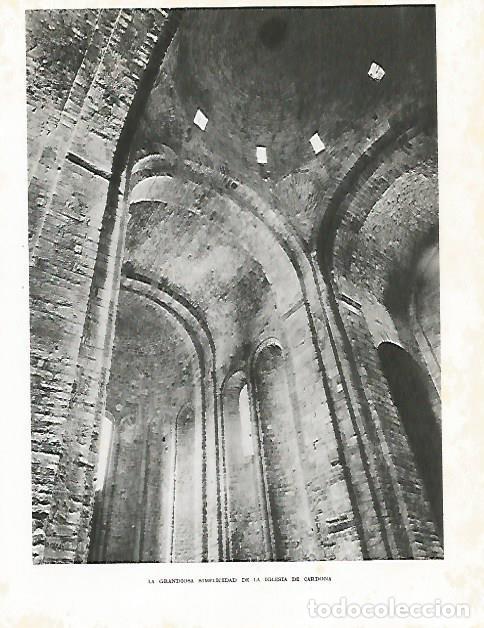 Otros art&iacute;culos de coleccionismo en papel: LAMINA 10552: Interior de la Iglesia de Cardona - Josep Pla