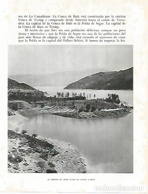 Altri oggetti di carta: LAMINA 10606: Embalse de Tremp - Josep Pla