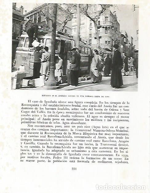Otros art&iacute;culos de coleccionismo en papel: LAMINA 10573: Vista de Igualada - Josep Pla
