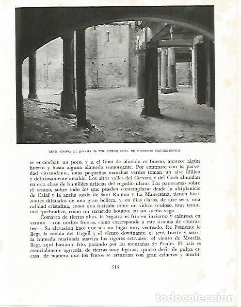 Otros art&iacute;culos de coleccionismo en papel: LAMINA 10578: Rincon de Santa Coloma de Queralt - Josep Pla
