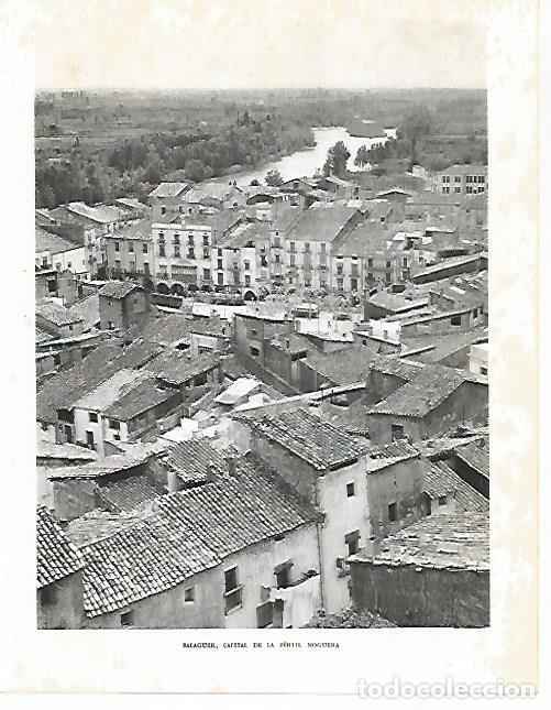 Otros art&iacute;culos de coleccionismo en papel: LAMINA 10598: Vista de Balaguer - Josep Pla