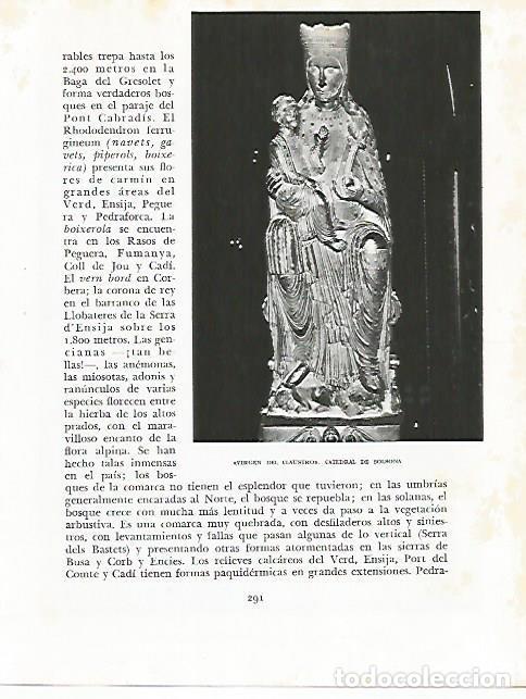 Otros art&iacute;culos de coleccionismo en papel: LAMINA 10554: Virgen del Claustro de la Catedral de Solsona - Josep Pla